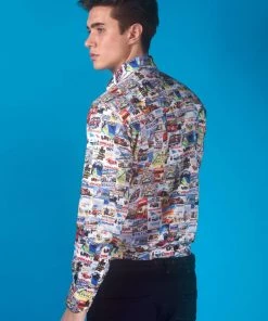 Claudio Lugli Mens Monaco Grand Prix Shirt Multi