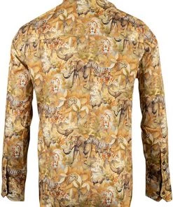Claudio Lugli Mens Safari Shirt Beige