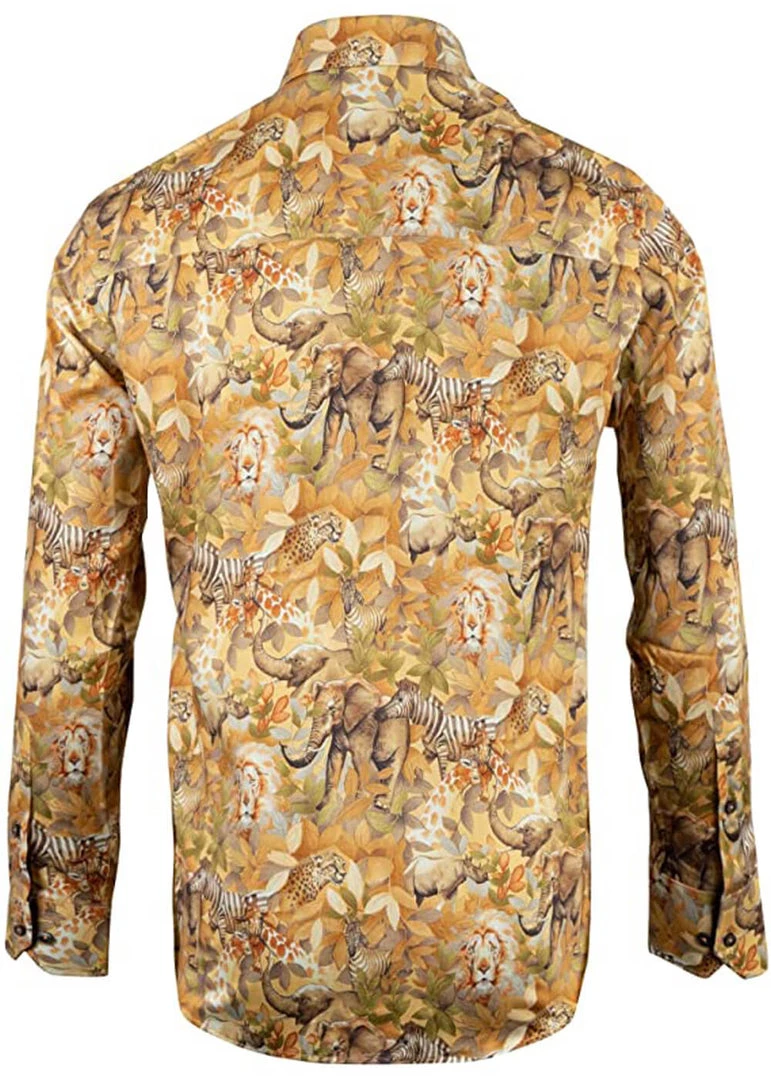 Claudio Lugli Mens Safari Shirt Beige