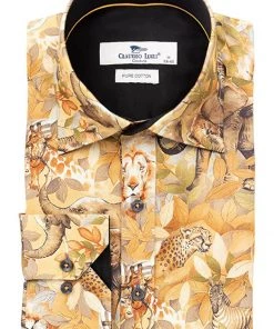 Claudio Lugli Mens Safari Shirt Beige