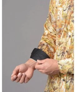 Claudio Lugli Mens Safari Shirt Beige