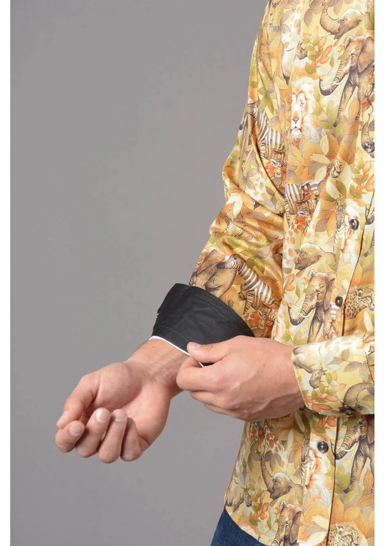 Claudio Lugli Mens Safari Shirt Beige