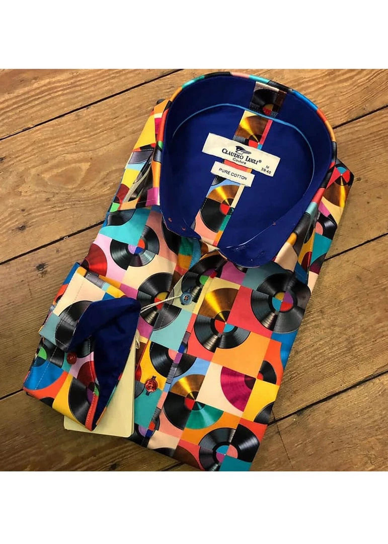 New In Claudio Lugli Heren Vintage Disc Shirt