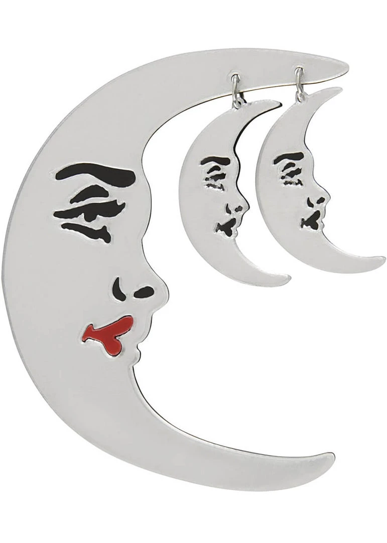 Collectif Moon Spell Brooch Silver New In