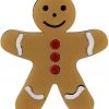 Collectif Gingerbread Man Christmas Brooch Brown New In