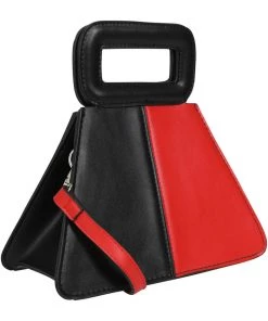 Collectif Susie Two Tone 60's Bag Black Red