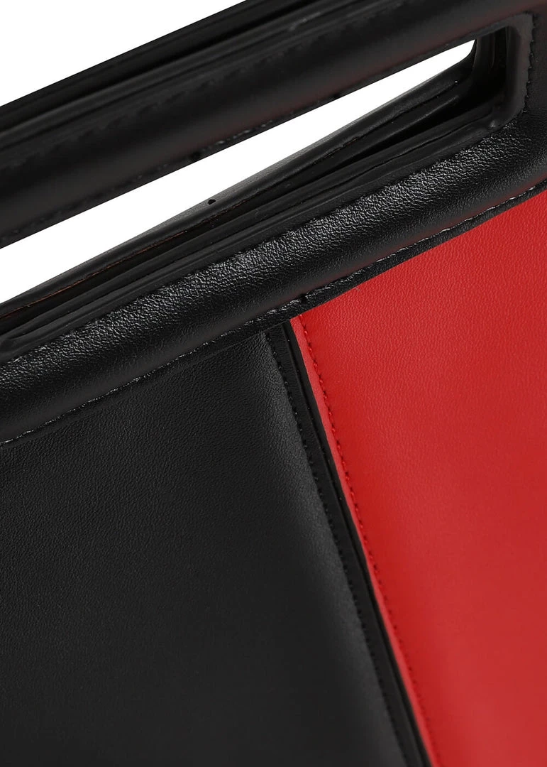 Collectif Susie Two Tone 60's Bag Black Red