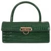 Collectif Caroline Croc 40's Bag Green New In