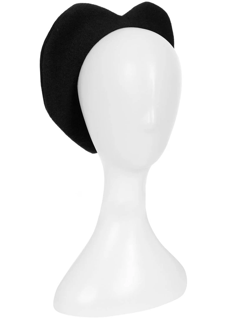 Collectif Sweetheart 50's Beret Black New In