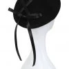 New In Collectif Suzette Ribbon 50's Beret Black