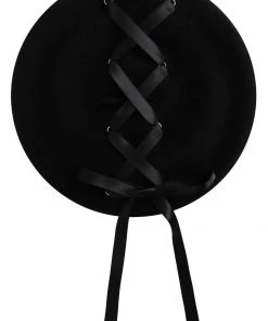 New In Collectif Suzette Ribbon 50's Beret Black