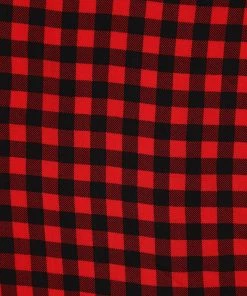 Collectif Sarah Check Square Scarf Red New In