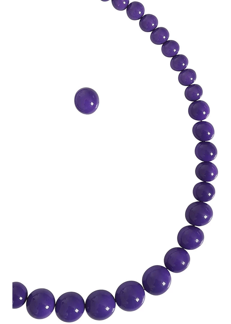 New In Collectif Natalie Bead Set Necklace Earrings Violet