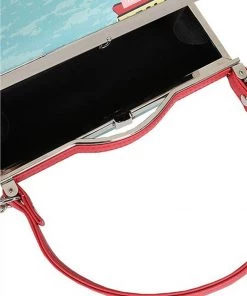 Collectif Carrie Motel 50's Handbag Blue New In