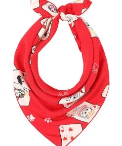 Collectif Purrfect Hand Scarf Red