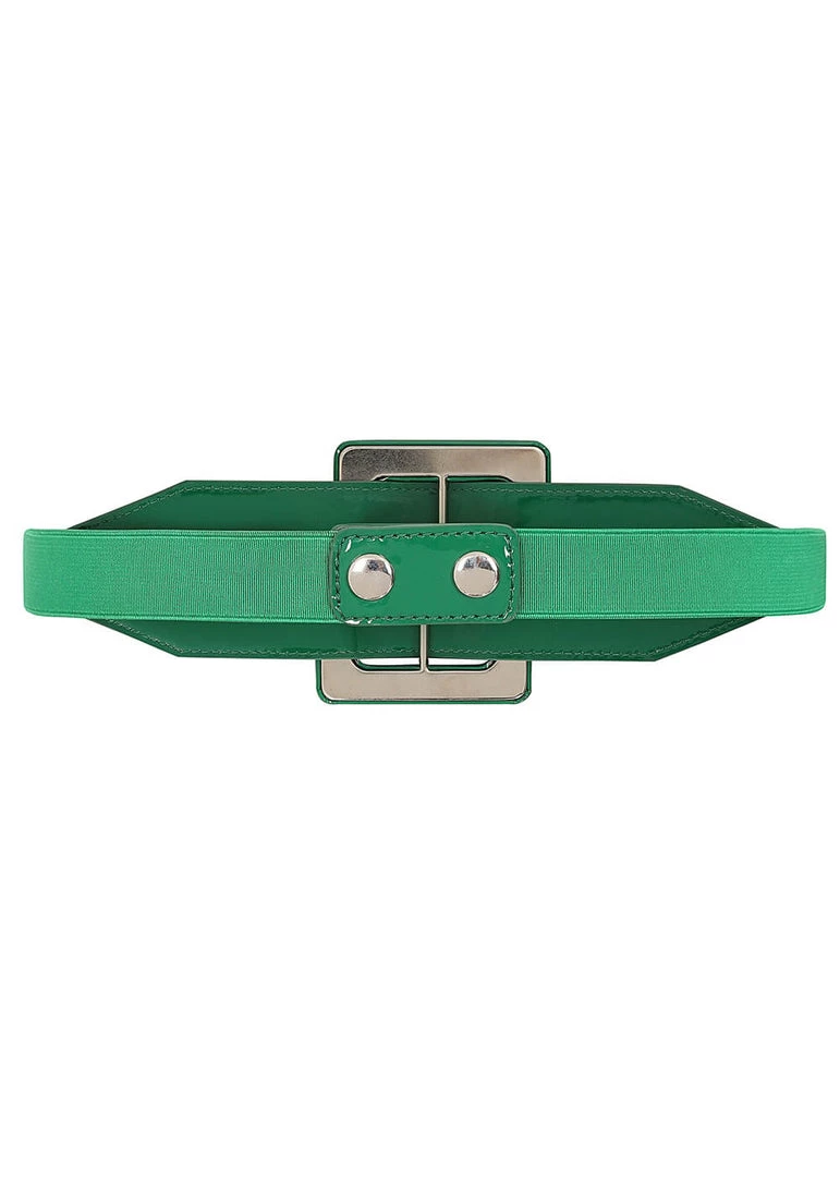 Collectif Tamiko Patent 60's Belt Green