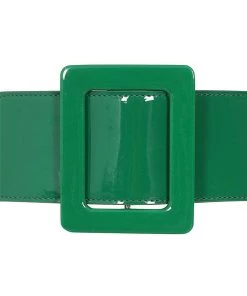 Collectif Tamiko Patent 60's Belt Green