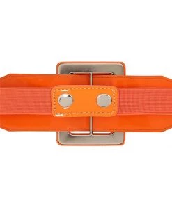 New In Collectif Tamiko Patent 60's Belt Orange