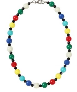 Collectif Darlene Harlequin 40's Necklace Multi