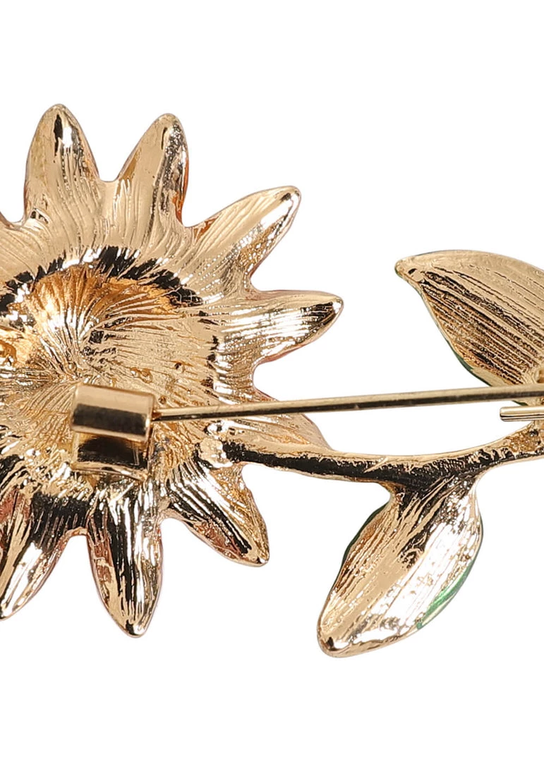 New In Collectif Sunflower Jessie Brooch Multi