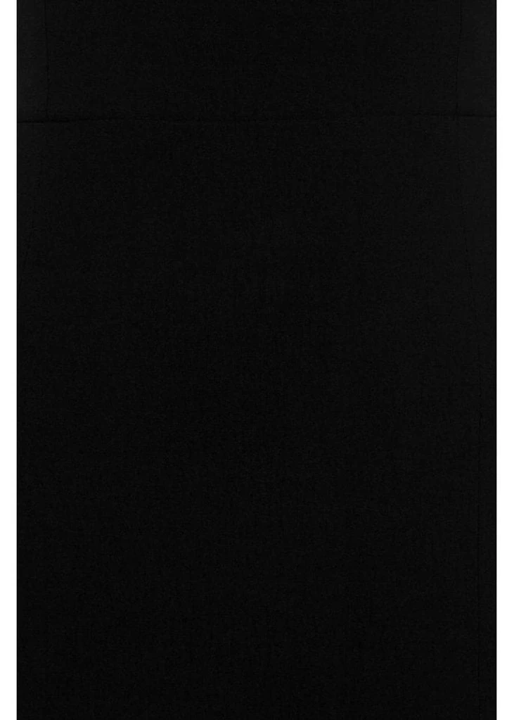 New In Collectif Karen Suspender 50's Pencil Skirt Black