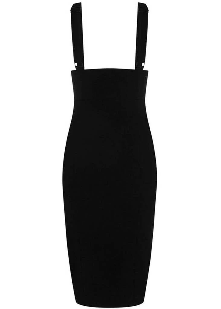 New In Collectif Karen Suspender 50's Pencil Skirt Black