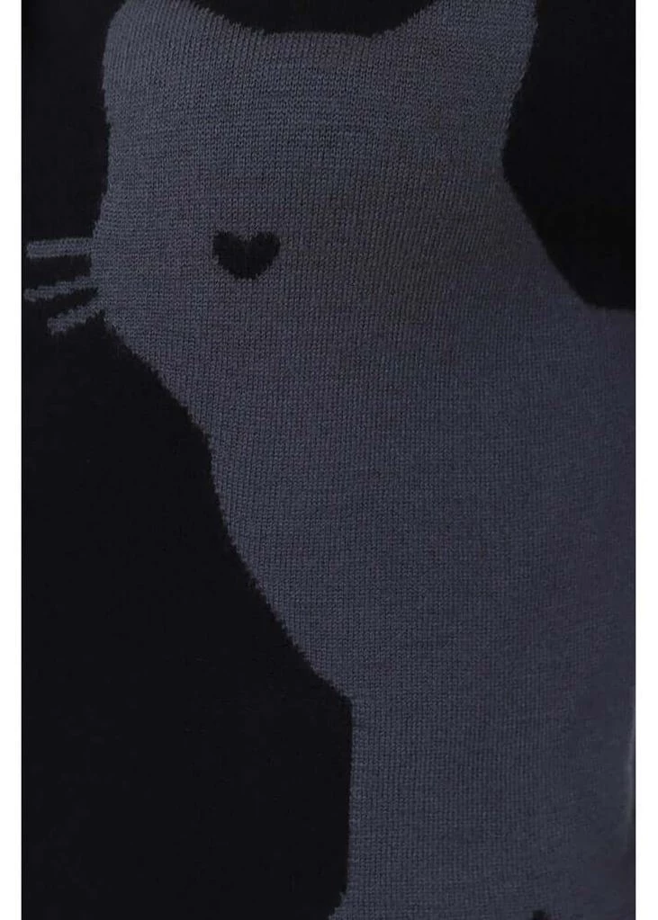 Collectif Jessie Midnight Cat 50's Cardigan Black