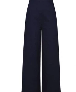 Collectif Kiki High Waisted 50's Jeans Navy Colour New In