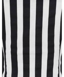 New In Collectif Dolores Striped 50's Top Black White