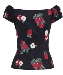 Collectif Dolores Apple 50's Top Black New In