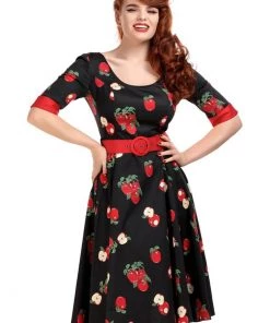 Collectif June Apple 50's Swing Dress Multi
