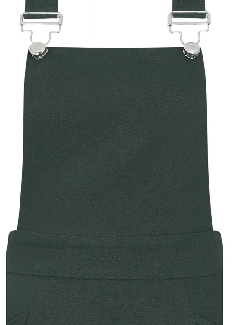 Collectif Kayden 40's Overalls Swing Dress Green New In