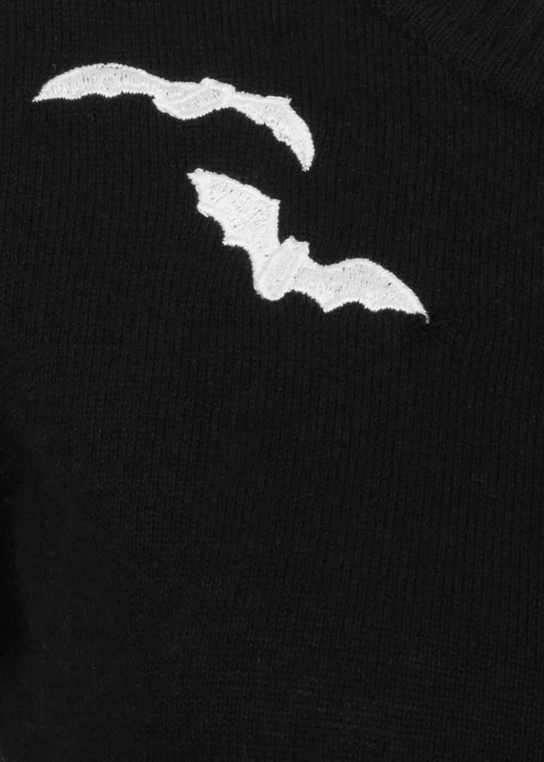 Collectif Abigail Trick Or Treat 50's Cardigan Black New In