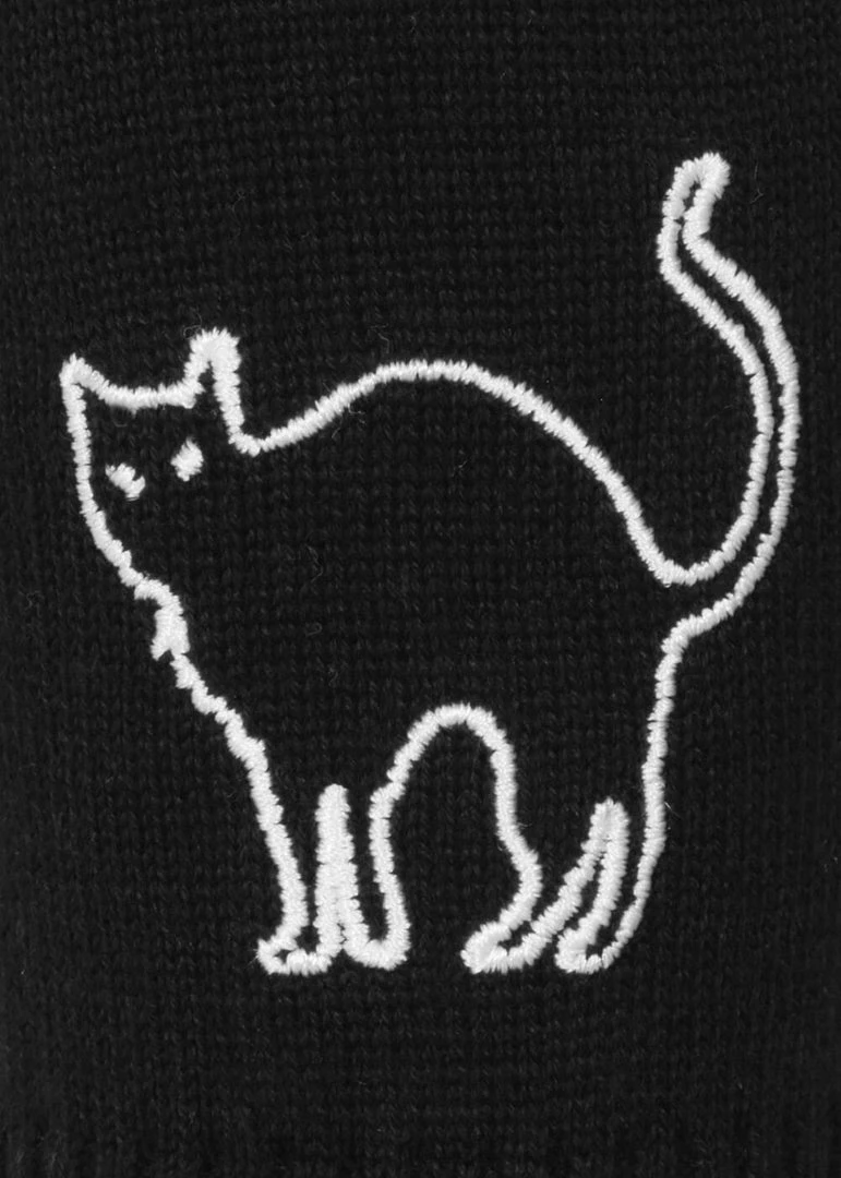 Collectif Abigail Trick Or Treat 50's Cardigan Black New In