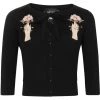 Collectif Charlene Carpe Diem 50's Cardigan Black