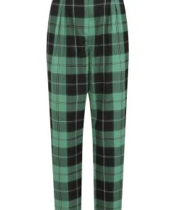 Collectif Rada Foliage Check 60's Trousers Multi