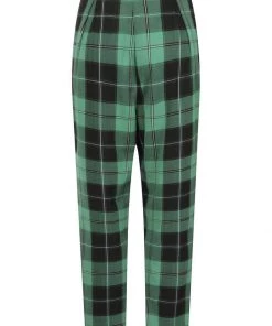 Collectif Rada Foliage Check 60's Trousers Multi