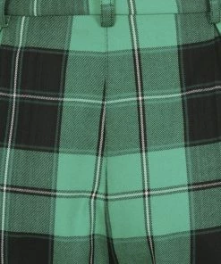 Collectif Rada Foliage Check 60's Trousers Multi