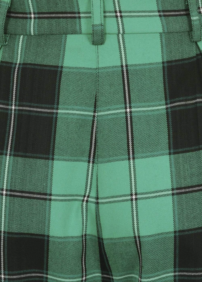 Collectif Rada Foliage Check 60's Trousers Multi