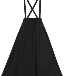 Collectif Morgan Midi 60's Swing Skirt Black