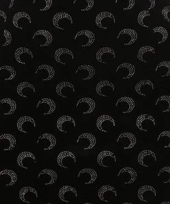 Collectif Polly Glitter Moon Velvet 50's Pencil Skirt Black