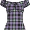 New In Collectif Dolores Hocus Pocus 50's Top Lilac