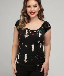 Collectif Lorena Carpe Diem 50's Top Black