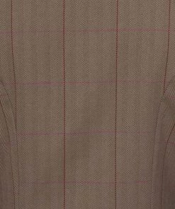 New In Collectif Lea Herringbone 40's Riding Jacket Brown