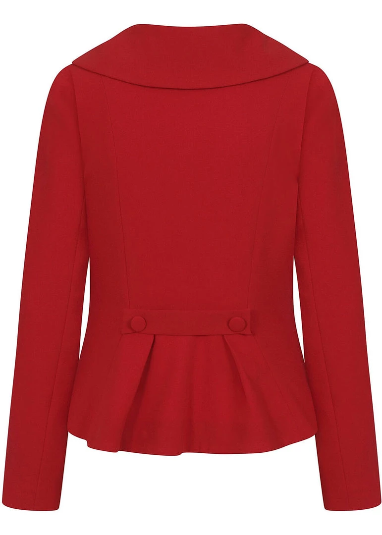 Collectif Brooke 40's Jacket Red New In