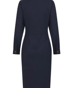 New In Collectif Hailey 60's Pencil Dress Navy