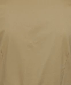 Collectif Brunel Safari 70's Pencil Dress Beige