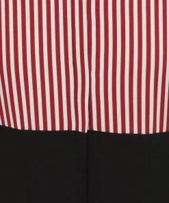 New In Collectif Zelda Striped 60's Pencil Black White Red