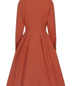 Collectif Hailey 60's Dress Orange