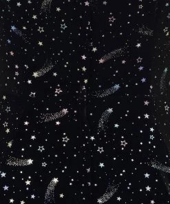 New In Collectif Dolores Starburst Velvet 50's Swing Dress Black